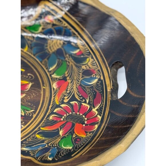 Habitat International Vtg Wooden Serving Tray England Hand Made - Picture 5 of 9